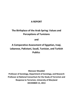 The Birthplace of the Arab Spring
