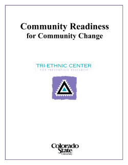 Community Readiness Handbook - Tri-Ethnic Center
