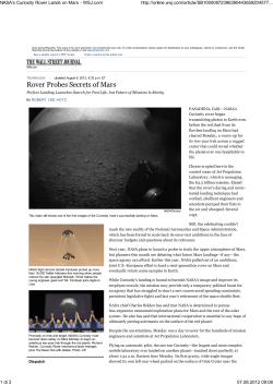 NASA`s Curiosity Rover Lands on Mars