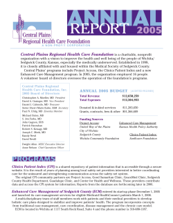 2005 Annual Report - Central Plains Health Care Partnership
