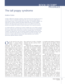 The tall poppy syndrome BOOK EXCERPT PASSAGES