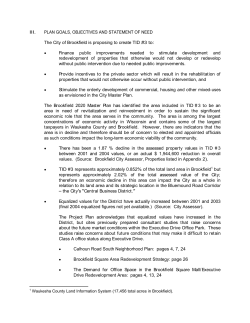 III. PLAN GOALS, OBJECTIVES AND STATEMENT OF NEED The