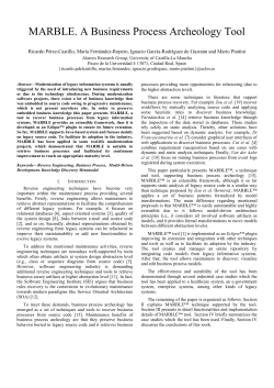 MARBLE. A Business Process Archeology Tool