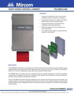 eight door control cabinet tx3-bbcx-4w