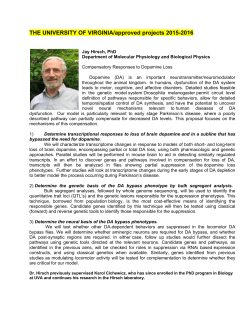 Approved and Tentative Projects at the University of Virginia