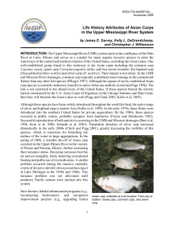Life History Attributes of Asian Carps in the Upper Mississippi River