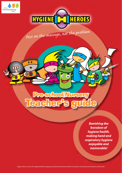 Teacher`s guide - Global Handwashing Day