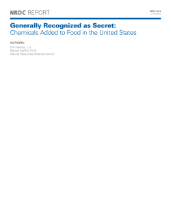 NRDC: Generally Recognized as Secret