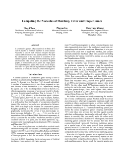 Computing the Nucleolus of Matching, Cover and Clique