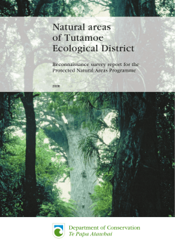 Natural areas of Tutamoe Ecological District