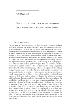 Chapter 28 EFFECTS OF MULTiPLE iNTERVENTiONS