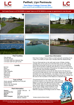 Pwllheli, Llyn Peninsula