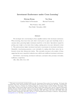 Investment Exuberance under Cross Learning
