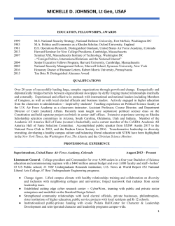 MICHELLE D. JOHNSON, Lt Gen, USAF