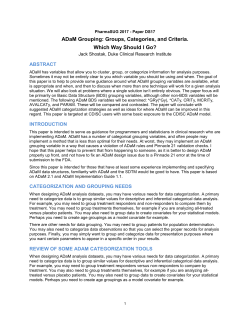 ADaM Grouping: Groups, Categories, and Criteria