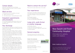 New Epsom and Ewell Community Hospital