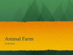Animal Farm on the book - meyersclassroom