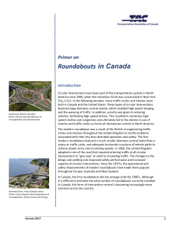 Roundabouts in Canada - Transportation Association of Canada