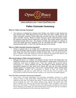 Fallen Comrade Ceremony