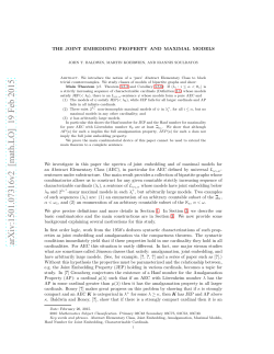 The Joint Embedding Property and Maximal Models