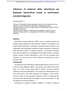 Inference of maternal allele inheritance via Bayesian