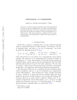 Polygonal VH Complexes