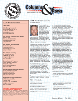 IAASE Board of Directors IAASE President`s Comments By