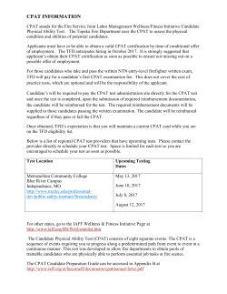 CPAT INFORMATION
