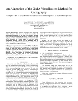 An Adaptation of the GAIA Visualization Method for Cartography