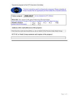 Short title: New species in the genus Enterovirus (Picornaviridae