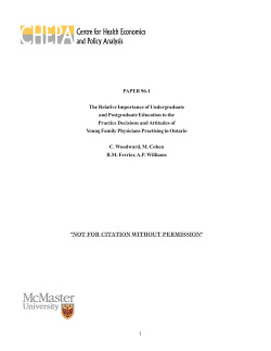 Available as a PDF - Centre for Health Economics and Policy Analysis