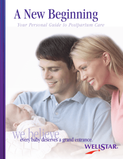 Your Personal Guide to Postpartum Care