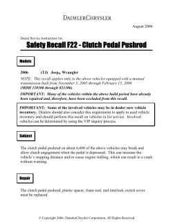 Clutch Pedal Pushrod