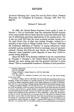 Review of American Planning Law: Land Use