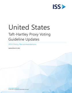 2015 Taft-Hartley U.S. Policy Updates