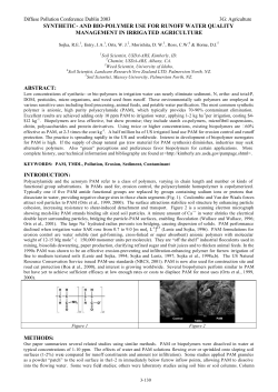 synthetic- and bio-polymer use for runoff water quality management