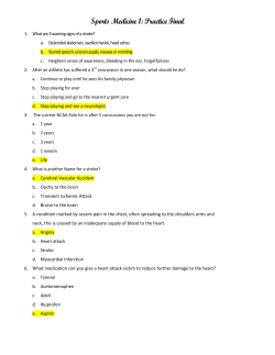 Sports Medicine 1: Practice Final