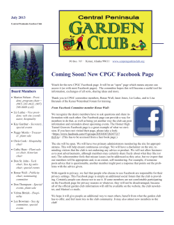 Coming Soon! New CPGC Facebook Page