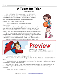 A Team for Trish - Super Teacher Worksheets