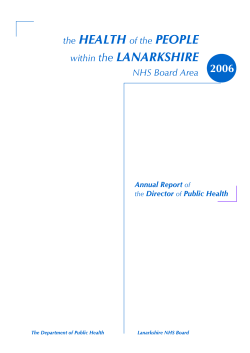 2006 - NHS Lanarkshire