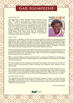 GAiL EGGMOLESSE - Buderim Foundation