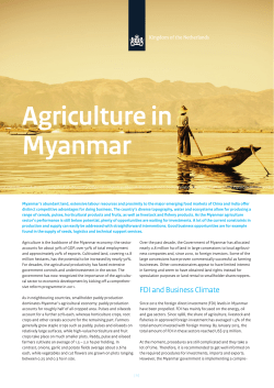 Agriculture in Myanmar