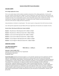 Course Descriptions 2017 - Academy of Our Lady of Peace