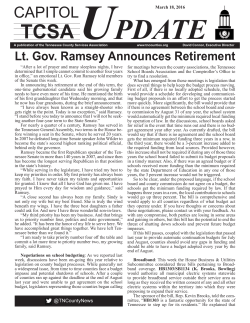 March 18, 2016 - Tennessee County Services Association