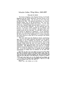 Schuyler Colfax: Whig Editor, 1845