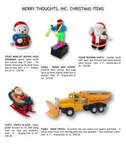 MERRY THOUGHTS, INC. CHRISTMAS ITEMS