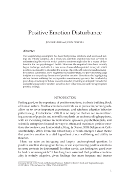 - Positive Emotion and Psychopathology Lab