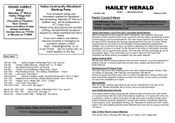 GRAND JUMBLE SALE Hailey Community Woodland