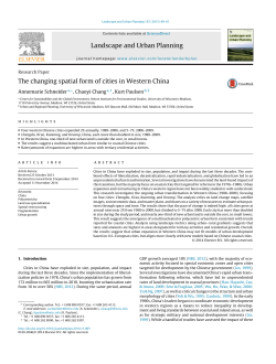 The changing spatial form of cities in Western China