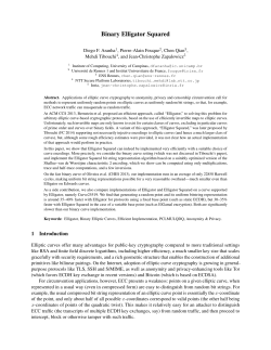 Binary Elligator Squared - Cryptology ePrint Archive